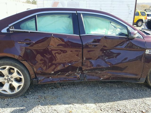 1FAHP2EW9BG152480 - 2011 FORD TAURUS SEL BURGUNDY photo 9