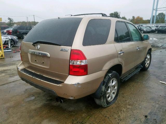 2HNYD18882H531088 - 2002 ACURA MDX TOURIN GOLD photo 4