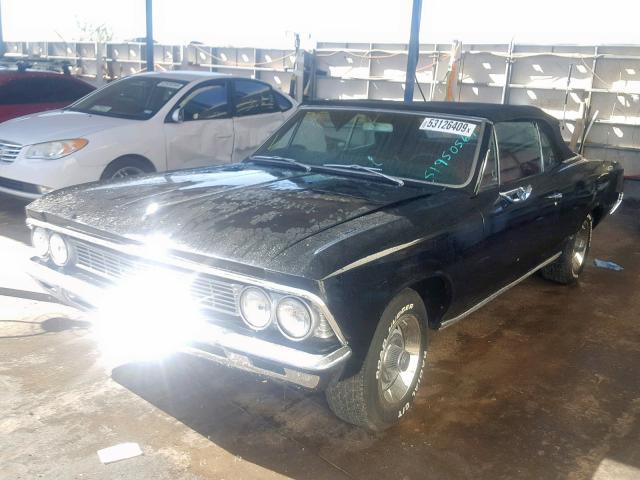 136676B146949 - 1966 CHEVROLET CHEVELLE BLACK photo 2