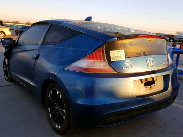 JHMZF1D42FS001428 - 2015 HONDA CR-Z TURQUOISE photo 3