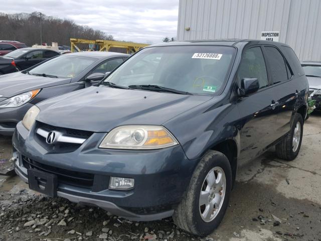 2HNYD18256H545354 - 2006 ACURA MDX CHARCOAL photo 2