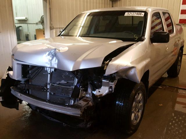 2HJYK16378H522065 - 2008 HONDA RIDGELINE SILVER photo 2