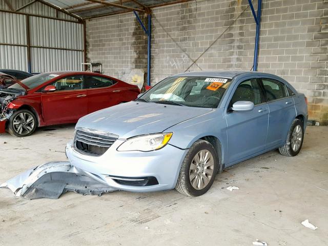 1C3CCBAG4EN101553 - 2014 CHRYSLER 200 LX BLUE photo 2