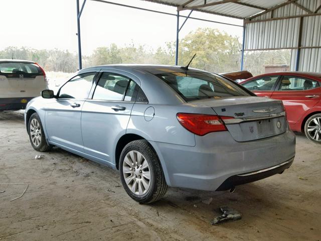 1C3CCBAG4EN101553 - 2014 CHRYSLER 200 LX BLUE photo 3