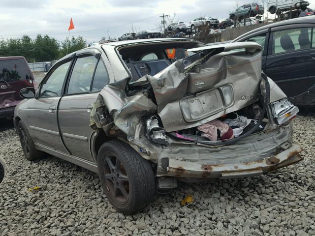 3N1BB51D71L106566 - 2001 NISSAN SENTRA SE BROWN photo 3