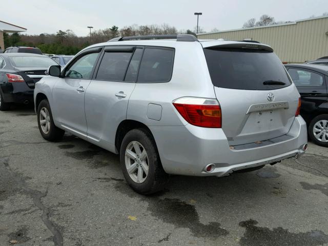 5TDZK3EH2AS020654 - 2010 TOYOTA HIGHLANDER SILVER photo 3