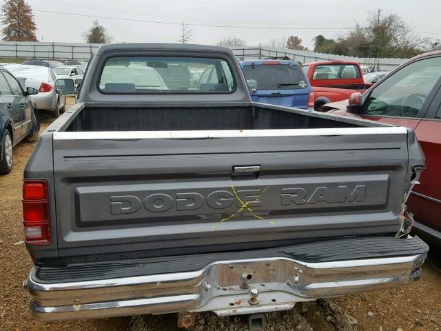 1B7HE16Y3MS352135 - 1991 DODGE D-SERIES D GRAY photo 6