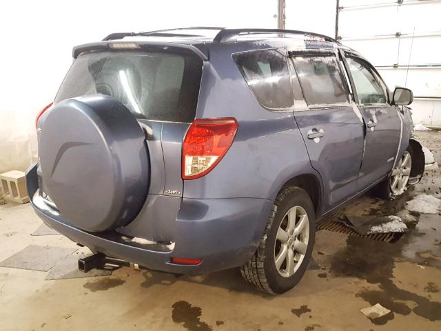 JTMBD31V186070513 - 2008 TOYOTA RAV4 LIMIT BLUE photo 4