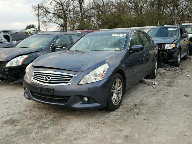 JN1CV6AR5AM251785 - 2010 INFINITI G37 BLUE photo 2