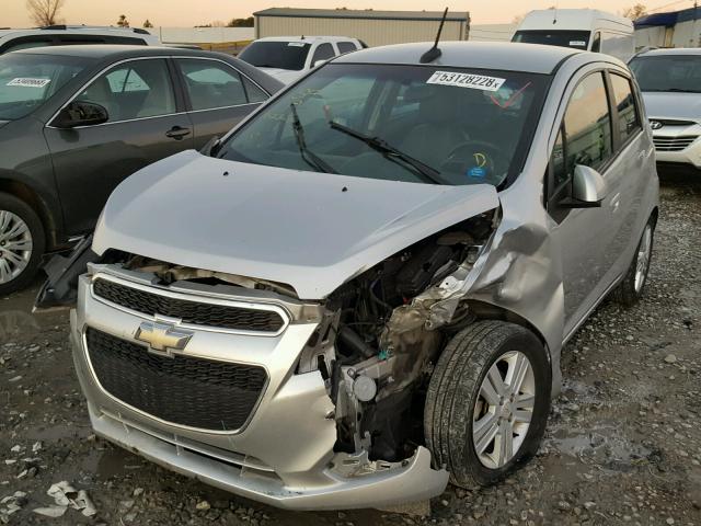 KL8CB6S93DC515271 - 2013 CHEVROLET SPARK LS SILVER photo 2