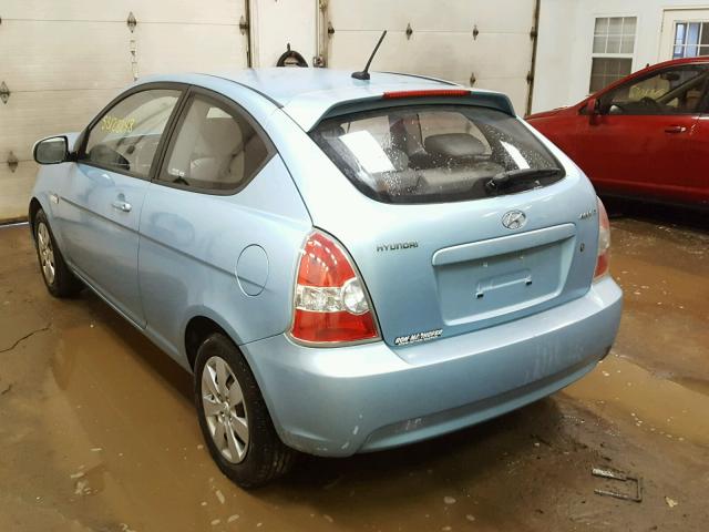 KMHCM3AC5BU200701 - 2011 HYUNDAI ACCENT GL BLUE photo 3