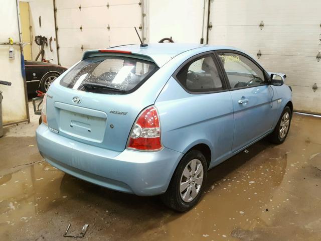 KMHCM3AC5BU200701 - 2011 HYUNDAI ACCENT GL BLUE photo 4