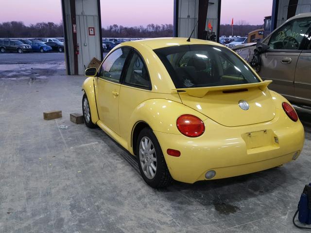 3VWCK31C64M412487 - 2004 VOLKSWAGEN NEW BEETLE YELLOW photo 3