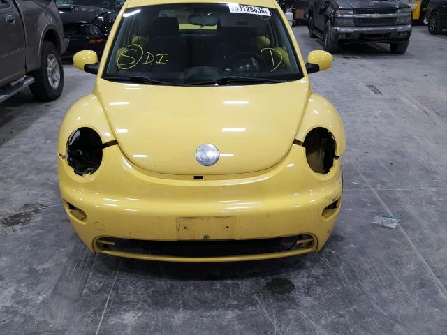 3VWCK31C64M412487 - 2004 VOLKSWAGEN NEW BEETLE YELLOW photo 9