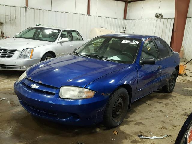 1G1JF52F937159282 - 2003 CHEVROLET CAVALIER L BLUE photo 2