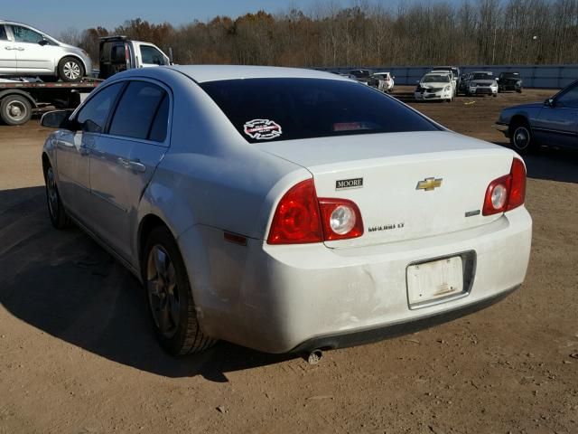 1G1ZC5E0XAF216529 - 2010 CHEVROLET MALIBU 1LT WHITE photo 3