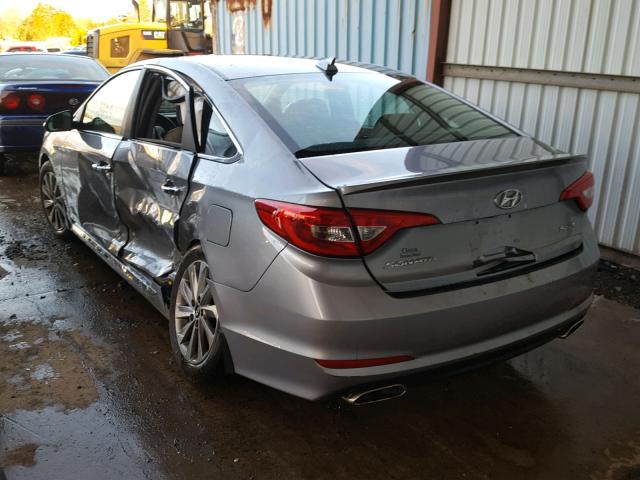 5NPE34AF2GH317279 - 2016 HYUNDAI SONATA SPO SILVER photo 3