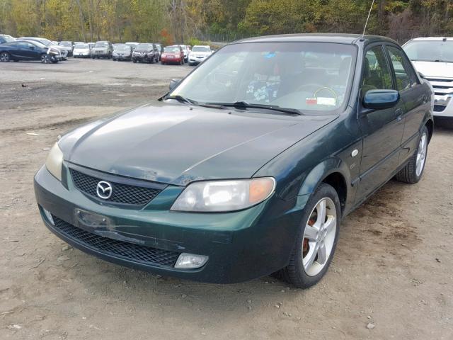 JM1BJ225030117270 - 2003 MAZDA PROTEGE DX GREEN photo 2