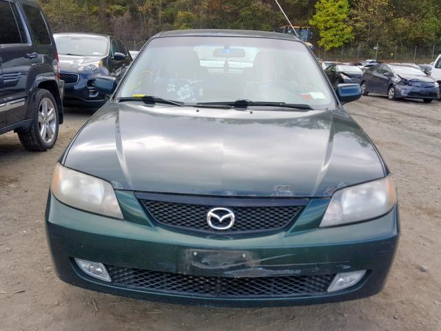 JM1BJ225030117270 - 2003 MAZDA PROTEGE DX GREEN photo 9