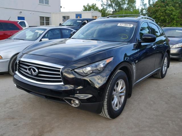 JN8CS1MW3EM412431 - 2014 INFINITI QX70 BLACK photo 2