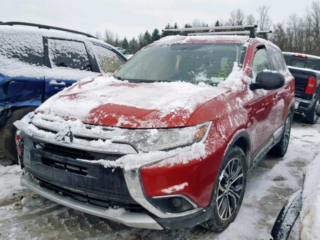 JA4AZ3A37GZ016359 - 2016 MITSUBISHI OUTLANDER RED photo 2