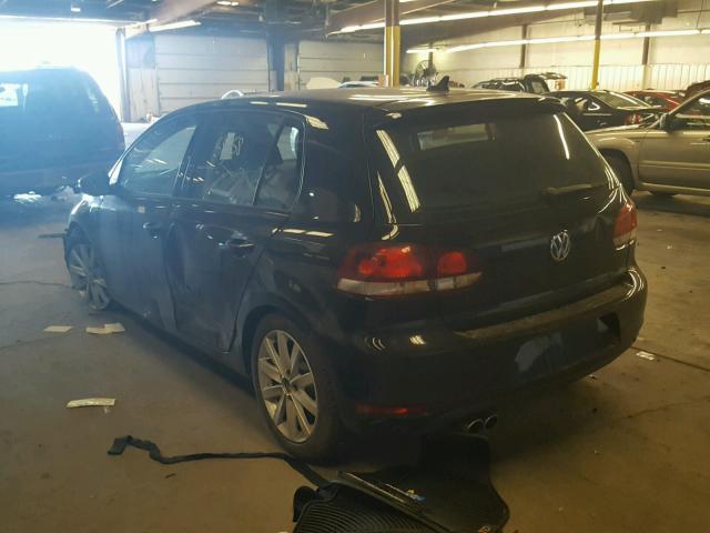 WVWNM7AJ8BW139433 - 2011 VOLKSWAGEN GOLF 黑色 照片 3