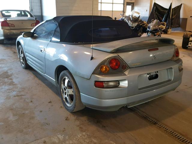 4A3AE45G14E048342 - 2004 MITSUBISHI ECLIPSE SP BLUE photo 3