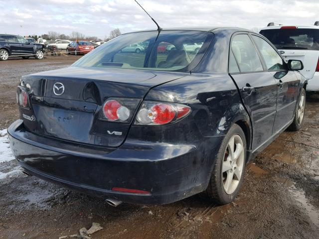 1YVHP80D175M00530 - 2007 MAZDA 6 S BLACK photo 4