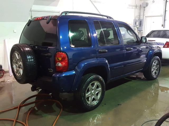 1J4GL58K14W172835 - 2004 JEEP LIBERTY LI BLUE photo 4