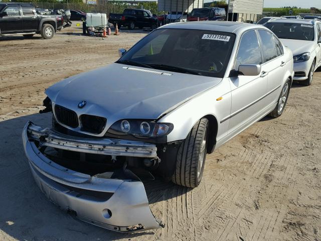 WBAEV53445KM38919 - 2005 BMW 330 I SILVER photo 2