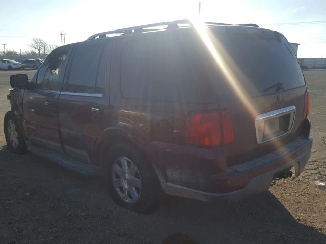 5LMFU28R14LJ19105 - 2004 LINCOLN NAVIGATOR 勃艮第红 照片 3