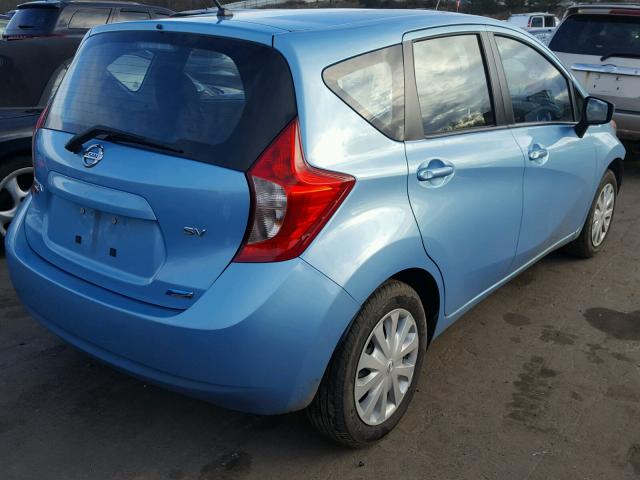 3N1CE2CP1FL405060 - 2015 NISSAN VERSA NOTE BLUE photo 4