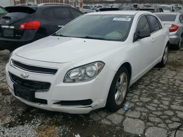 1G1ZB5EB1AF196885 - 2010 CHEVROLET MALIBU LS WHITE photo 2
