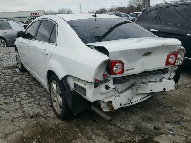 1G1ZB5EB1AF196885 - 2010 CHEVROLET MALIBU LS WHITE photo 3