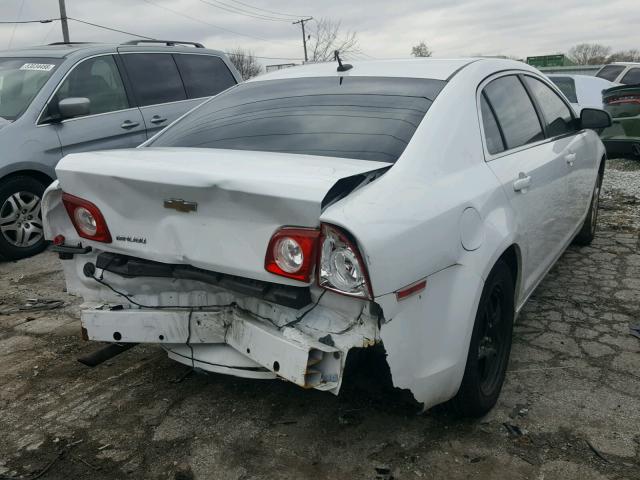1G1ZB5EB1AF196885 - 2010 CHEVROLET MALIBU LS WHITE photo 4