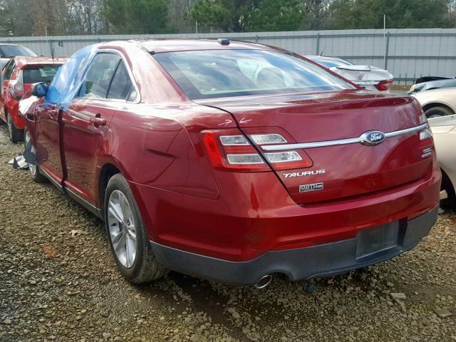 1FAHP2E85GG153179 - 2016 FORD TAURUS SEL RED photo 3