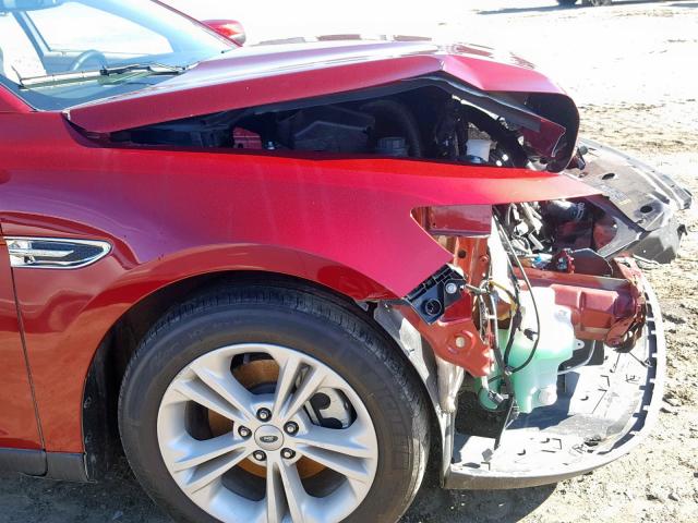 1FAHP2E85GG153179 - 2016 FORD TAURUS SEL RED photo 9