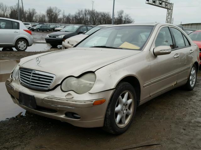 WDBRF61J62F259218 - 2002 MERCEDES-BENZ C 240 GOLD photo 2