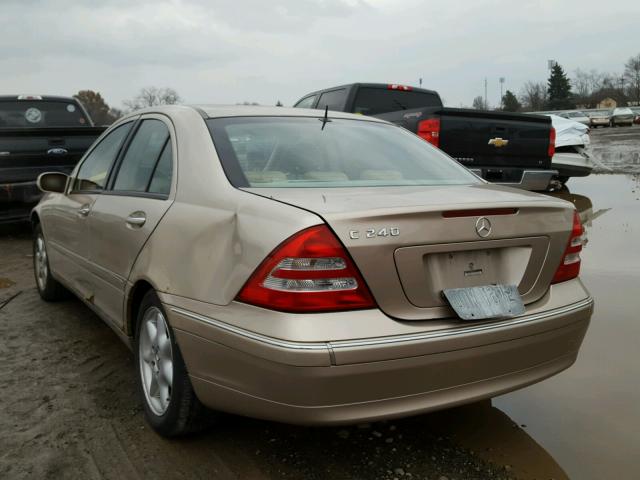 WDBRF61J62F259218 - 2002 MERCEDES-BENZ C 240 GOLD photo 3