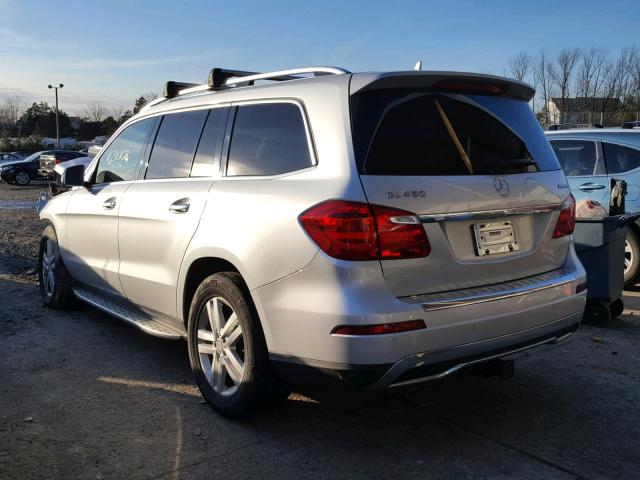 4JGDF6EE0FA490283 - 2015 MERCEDES-BENZ GL 450 4MA SILVER photo 3