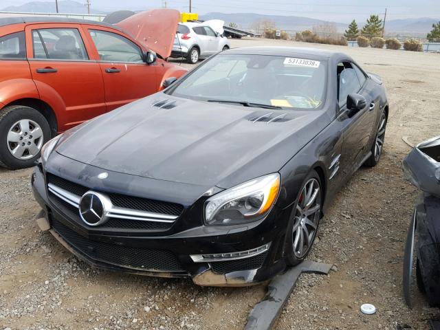 WDDJK7EA1DF015155 - 2013 MERCEDES-BENZ SL 63 AMG BLACK photo 2