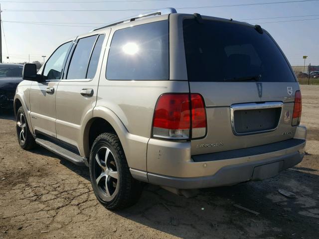 5LMEU88H24ZJ14854 - 2004 LINCOLN AVIATOR 金色 照片 3
