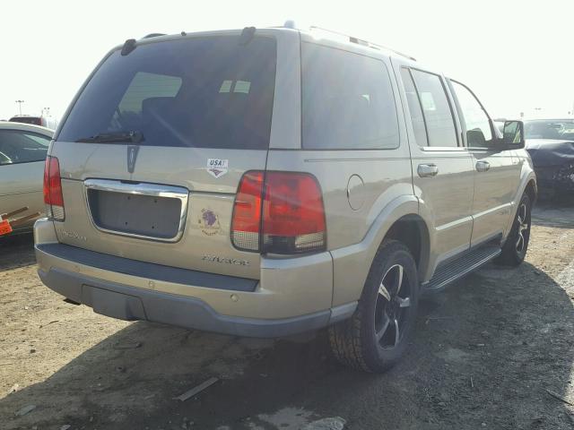 5LMEU88H24ZJ14854 - 2004 LINCOLN AVIATOR 金色 照片 4