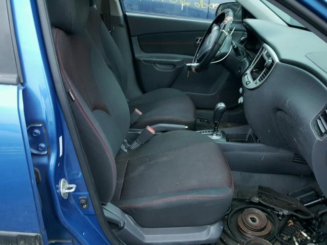 KNADE243696546618 - 2009 KIA RIO 5 SX BLUE photo 5