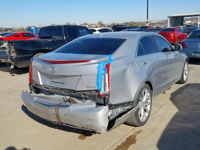 1G6AC5SXXE0130123 - 2014 CADILLAC ATS PERFOR SILVER photo 4