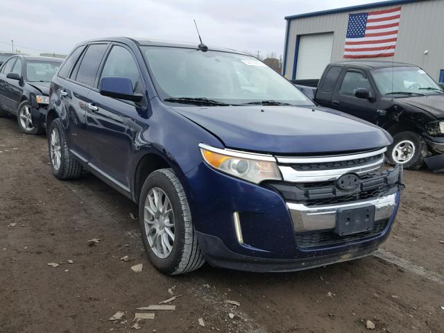 2FMDK4JCXBBA06736 - 2011 FORD EDGE SEL BLUE photo 1