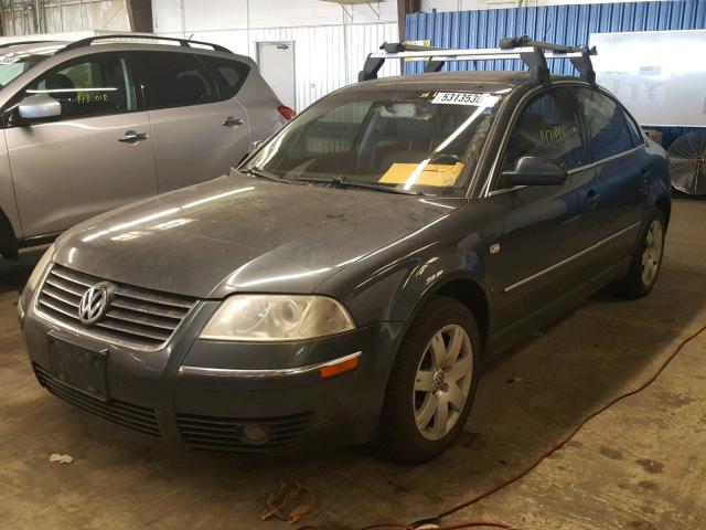 WVWTH63BX3P293150 - 2003 VOLKSWAGEN PASSAT GLX GRAY photo 2