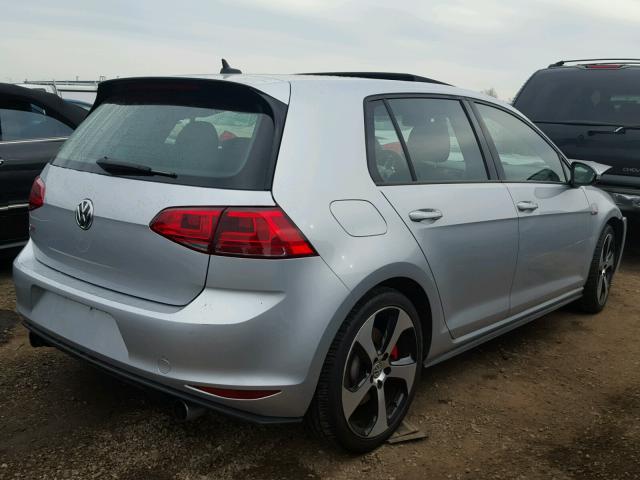 3VW447AU5HM045585 - 2017 VOLKSWAGEN GTI S/SE SILVER photo 4