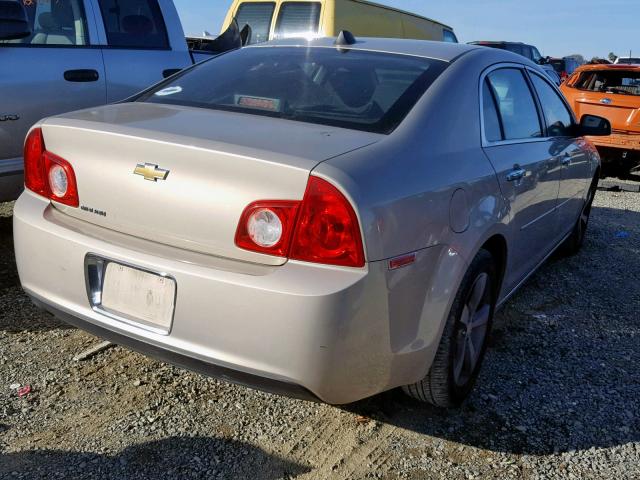 1G1ZC5E09CF290754 - 2012 CHEVROLET MALIBU 1LT GOLD photo 4