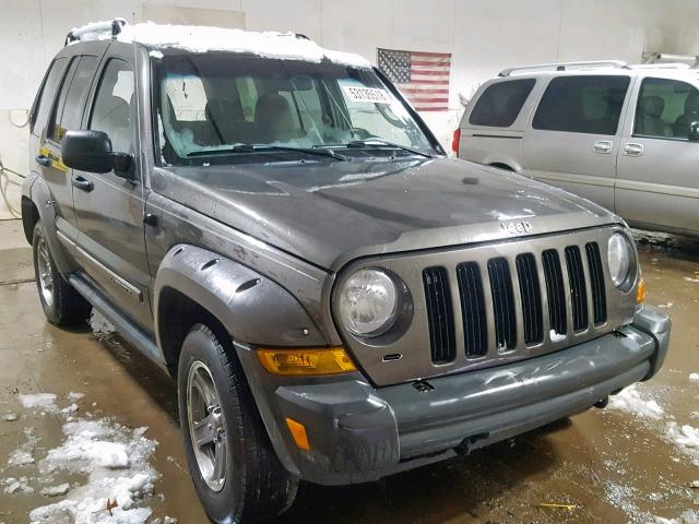 1J4GL38K05W631522 - 2005 JEEP LIBERTY RE GRAY photo 1